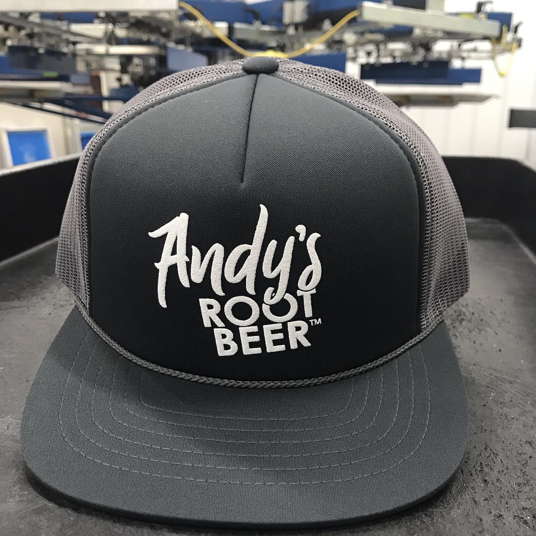 Andy's Root Beer screen printed hat